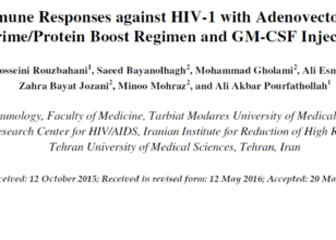 Enhanced Immune Responses against HIV-1 with Adenovector (Gag and Tat) Prime/Protein Boost Regimen and GM-CSF Injection